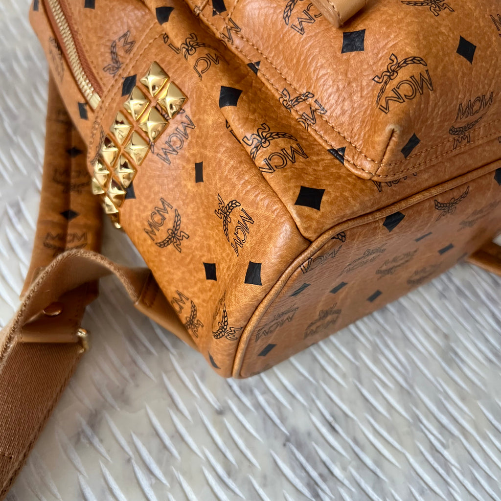 MCM Stark Stud Embellished Backpack Beccas Bags