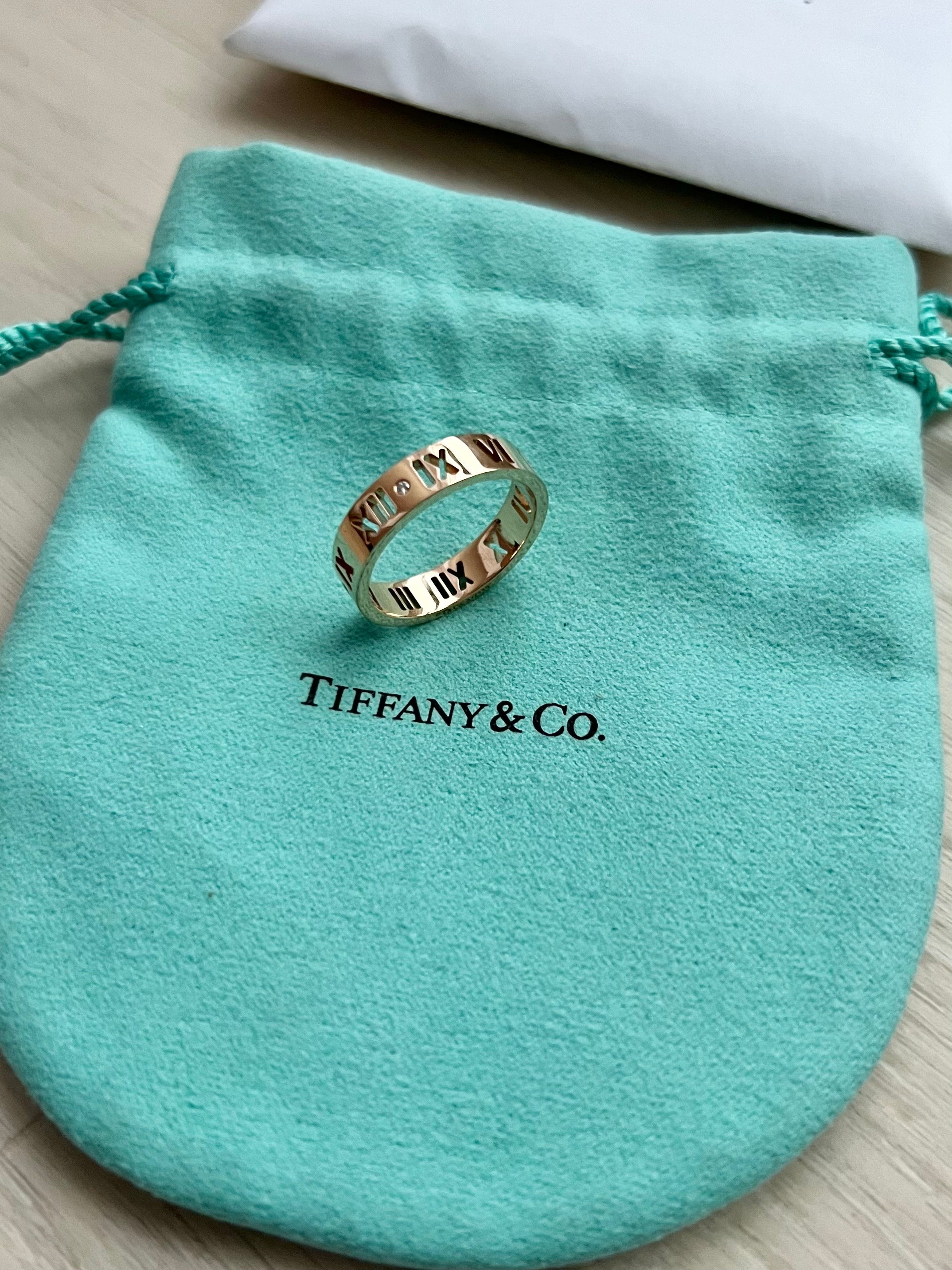 Tiffany Co Sterling Silver Atlas Roman Numeral Clock Ring Size 5 | eBay