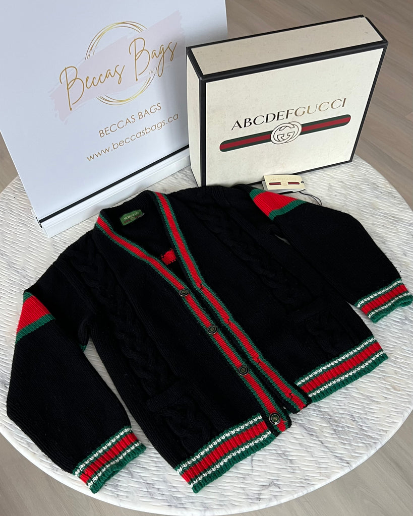Oversized cable 2025 knit cardigan gucci