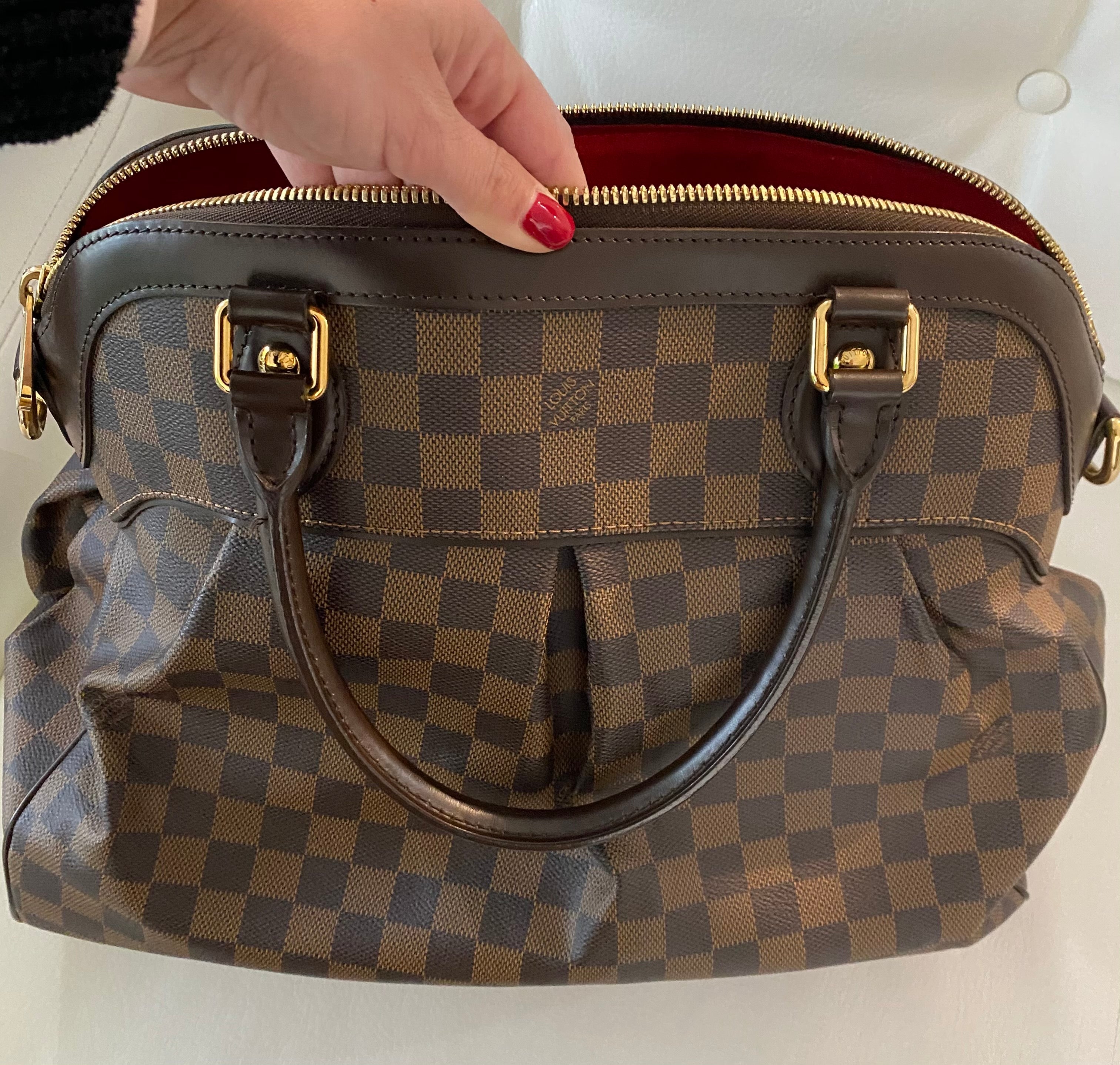 Authentic Louis Vuitton Damier Trevi PM with dustbag, box and receipt