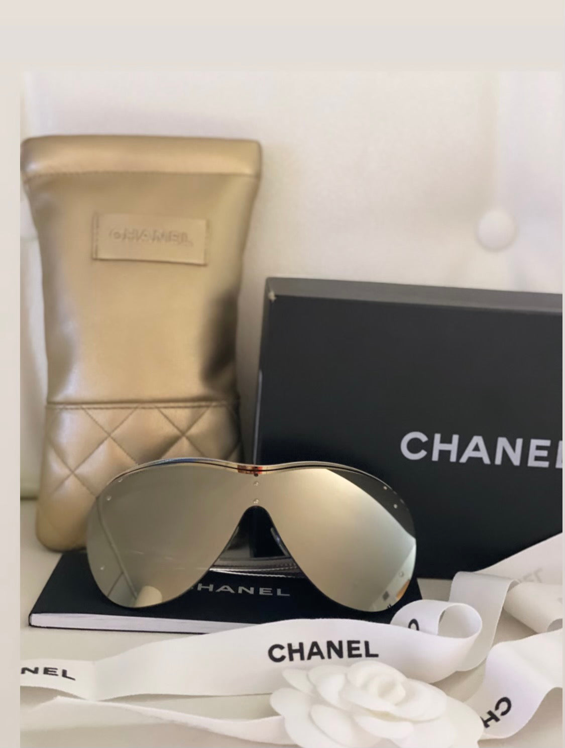 Chanel shield sunglasses – Beccas Bags