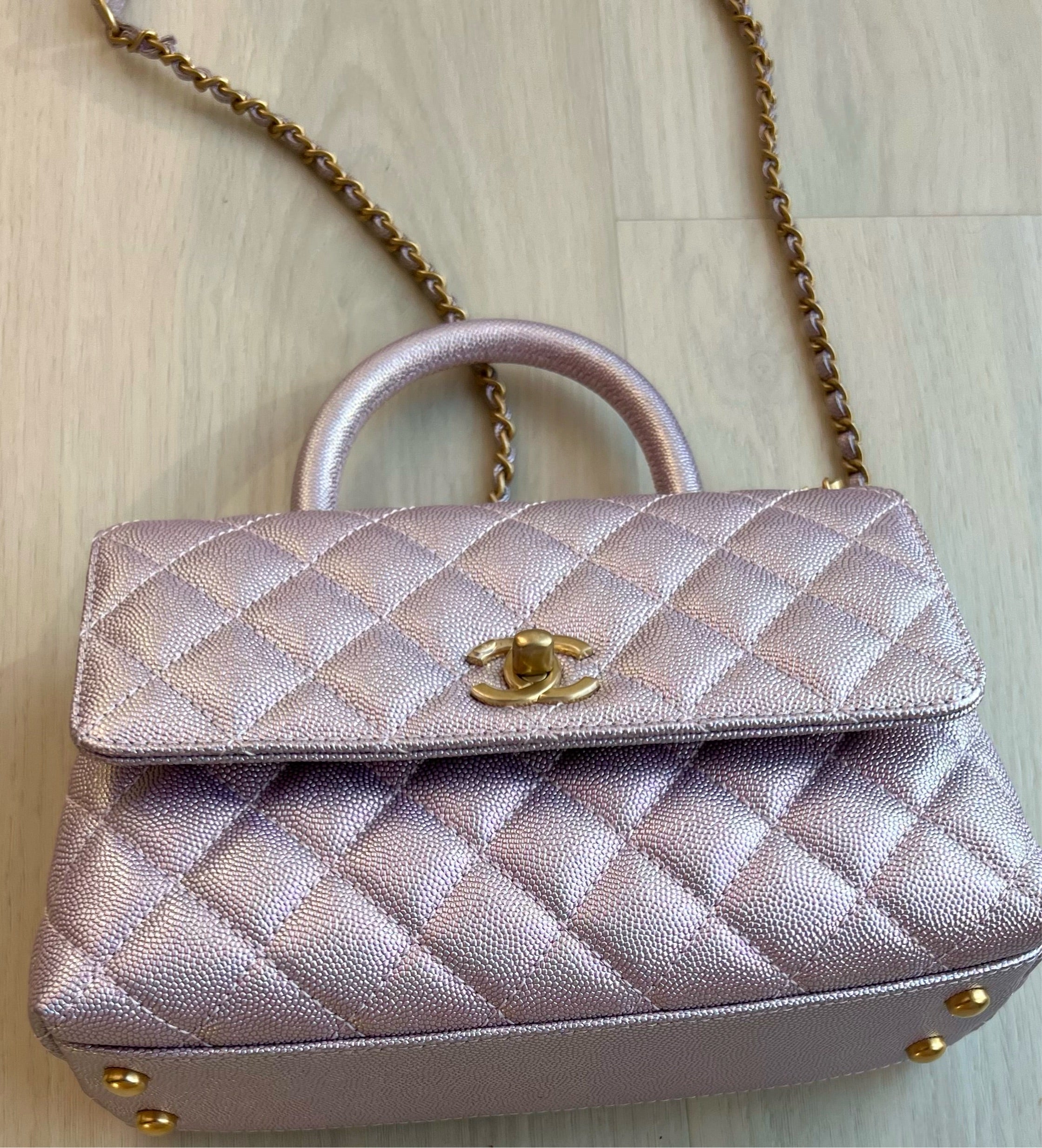 chanel mini with top handle