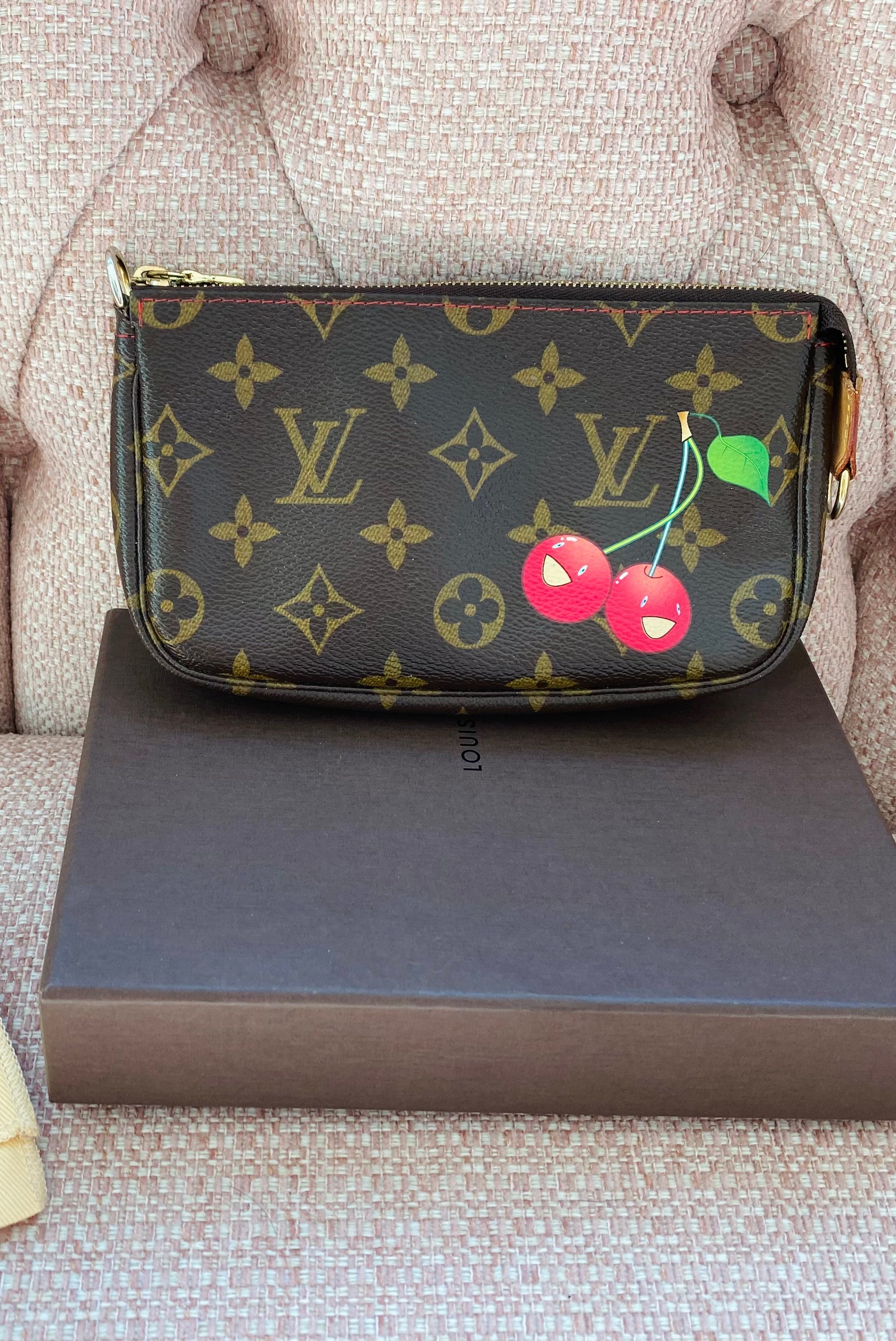Louis Vuitton Pochette Takashi Murakami Cherry – Beccas Bags