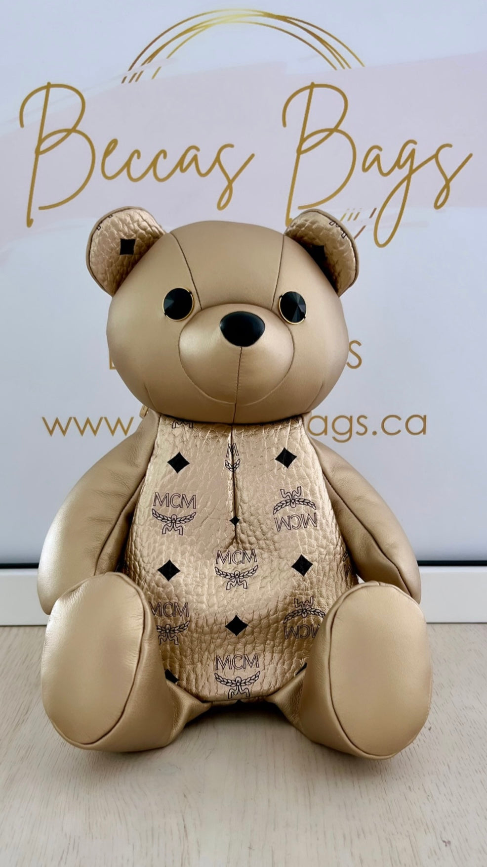 Mcm bear backpack new arrivals