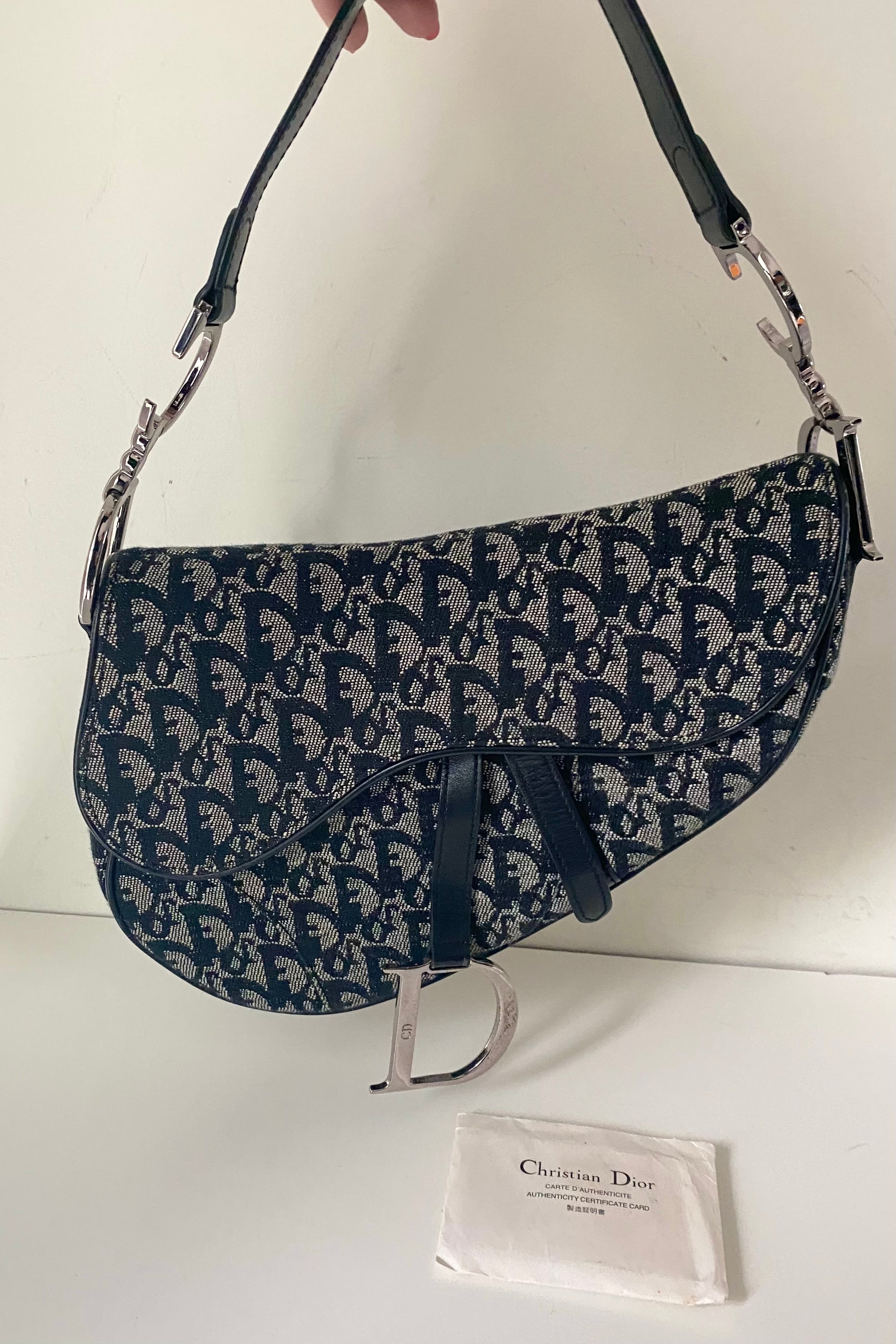 Christian Dior Charm Shoulder Bag w Tags  Black Shoulder Bags Handbags   CHR22788  The RealReal