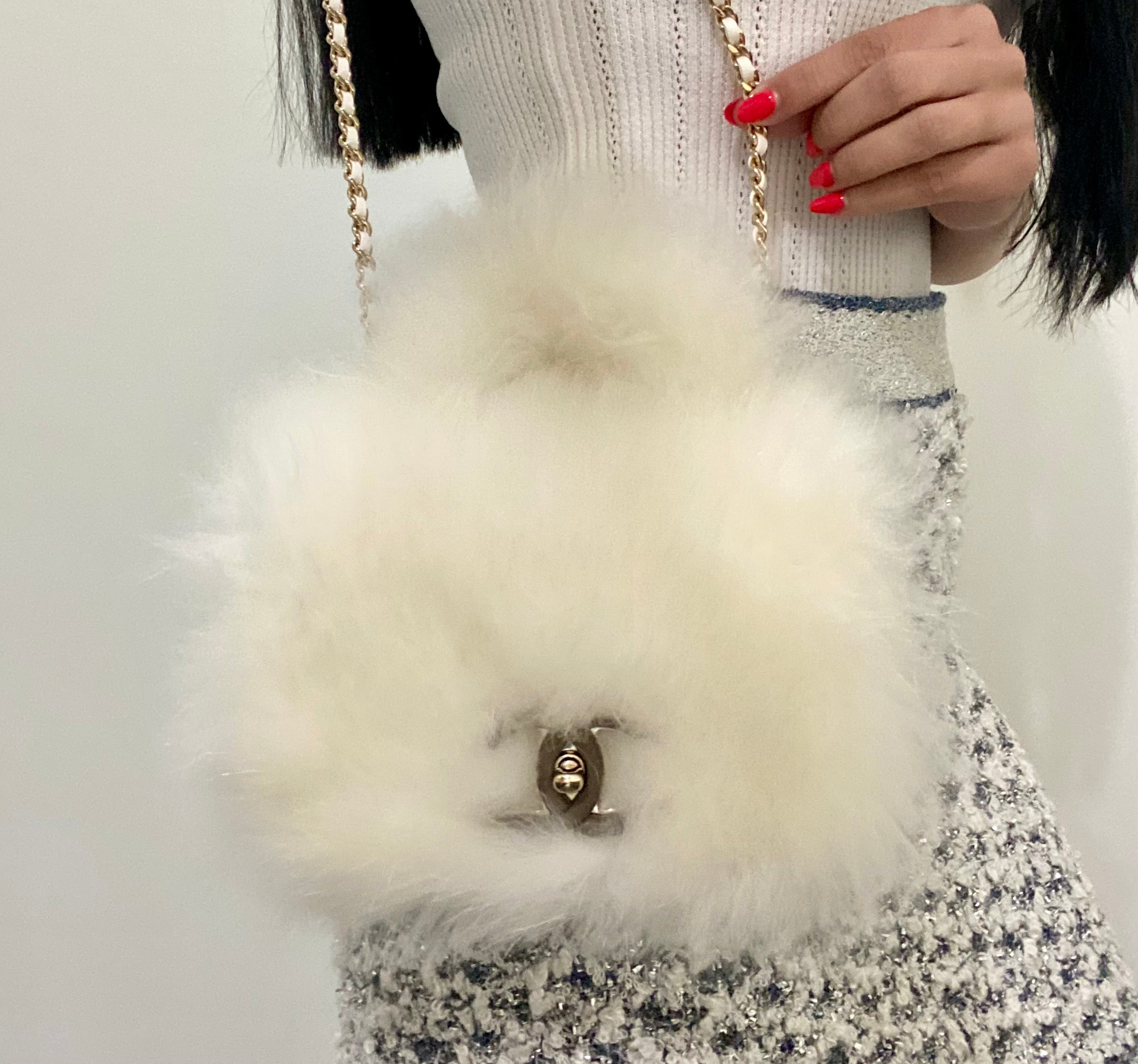 Chanel rabbit top handle flap bag – Beccas Bags